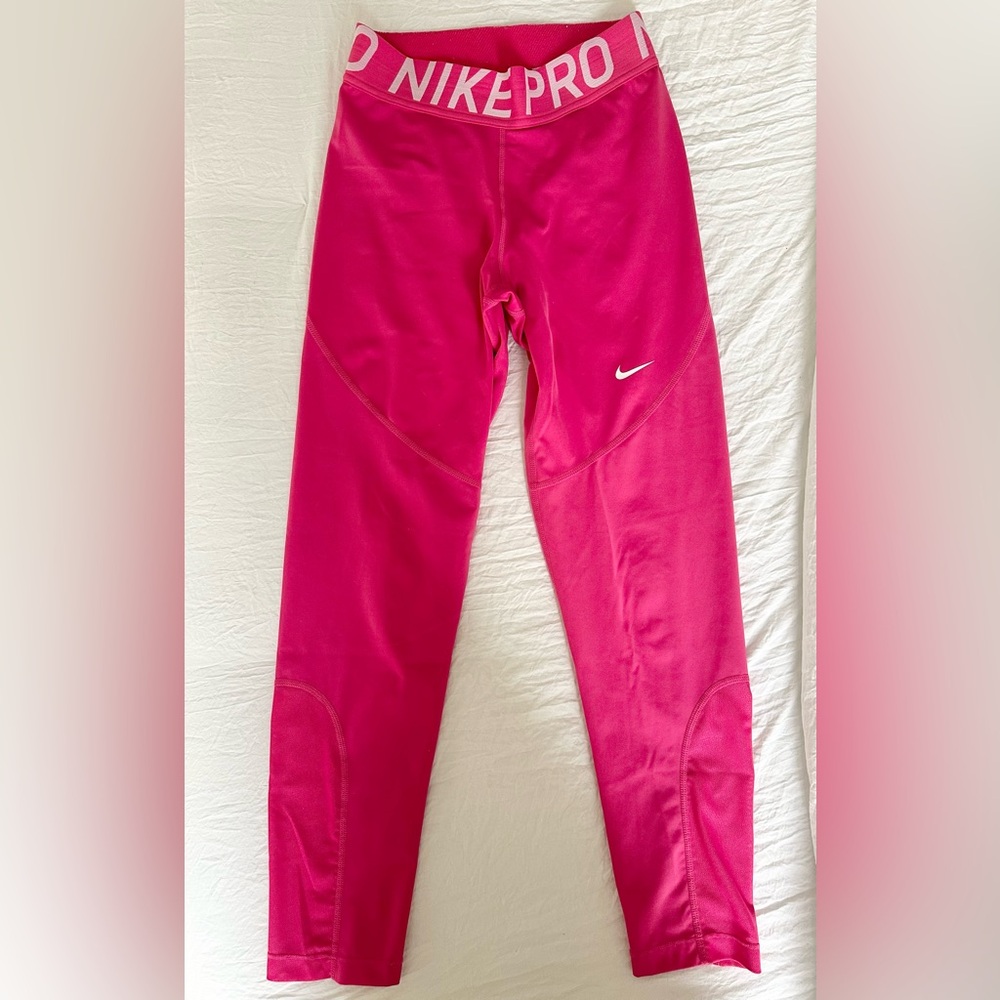 Nike Pro Womens Pink Leggings